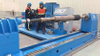 Rubber roller winding machine